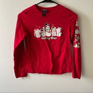 Limited Too Red Holiday Long Sleeve